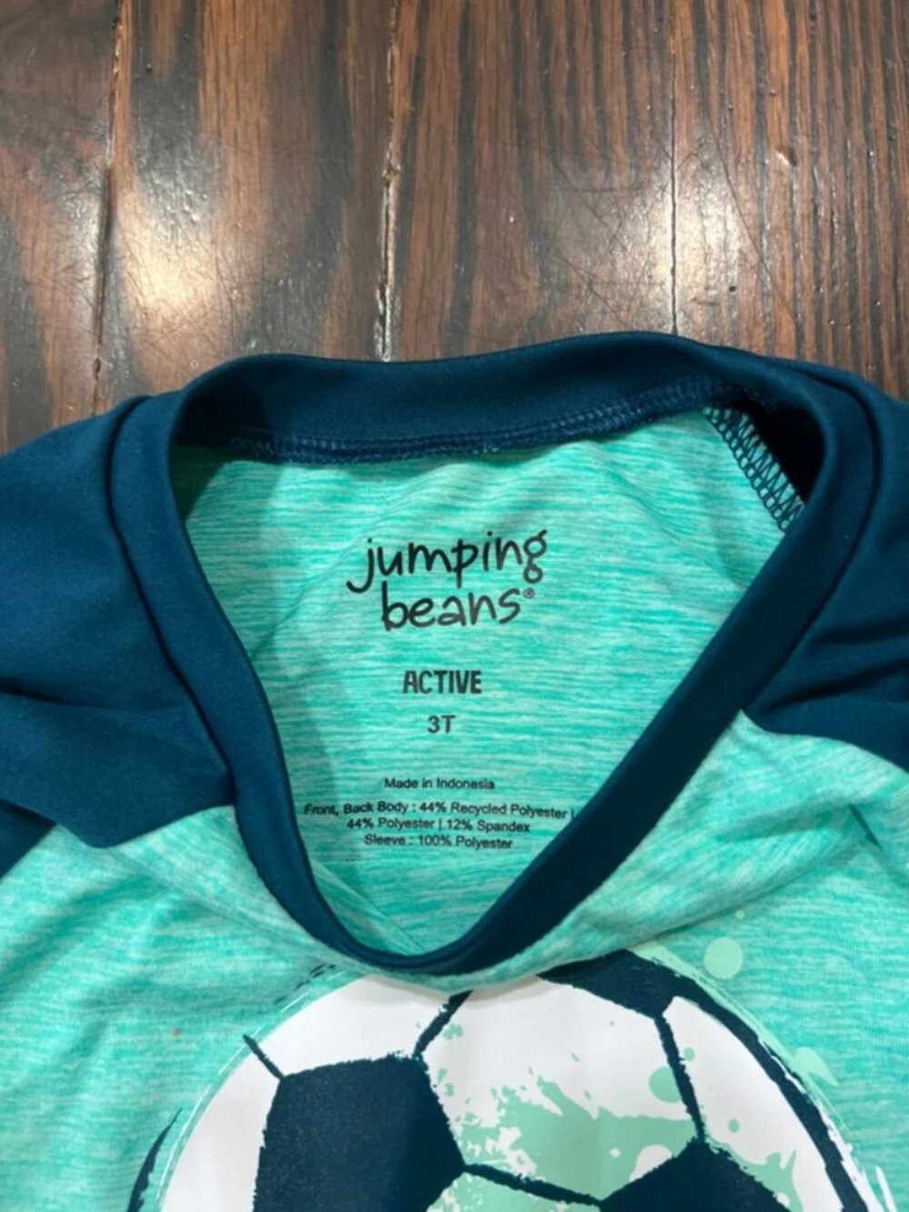 Jumping Beans 3T longsleeve soccer shirt - Picture 2 of 3